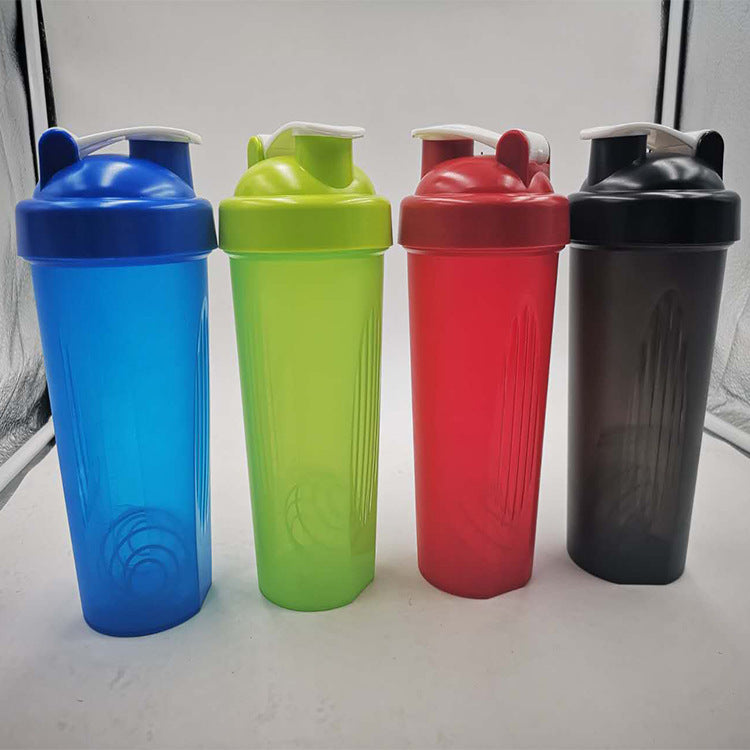 Kolorowa butelka typu shaker unisex z kulką mieszającą