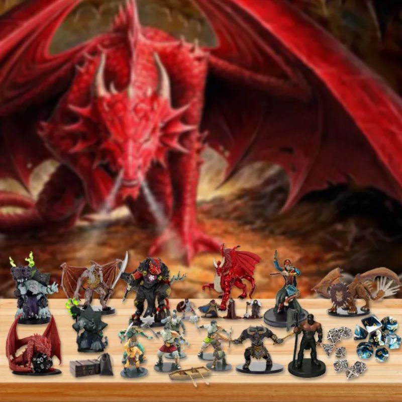 TreasureHunt - zestaw prezentów świątecznych z kalendarzem adwentowym Dungeons and Dragons