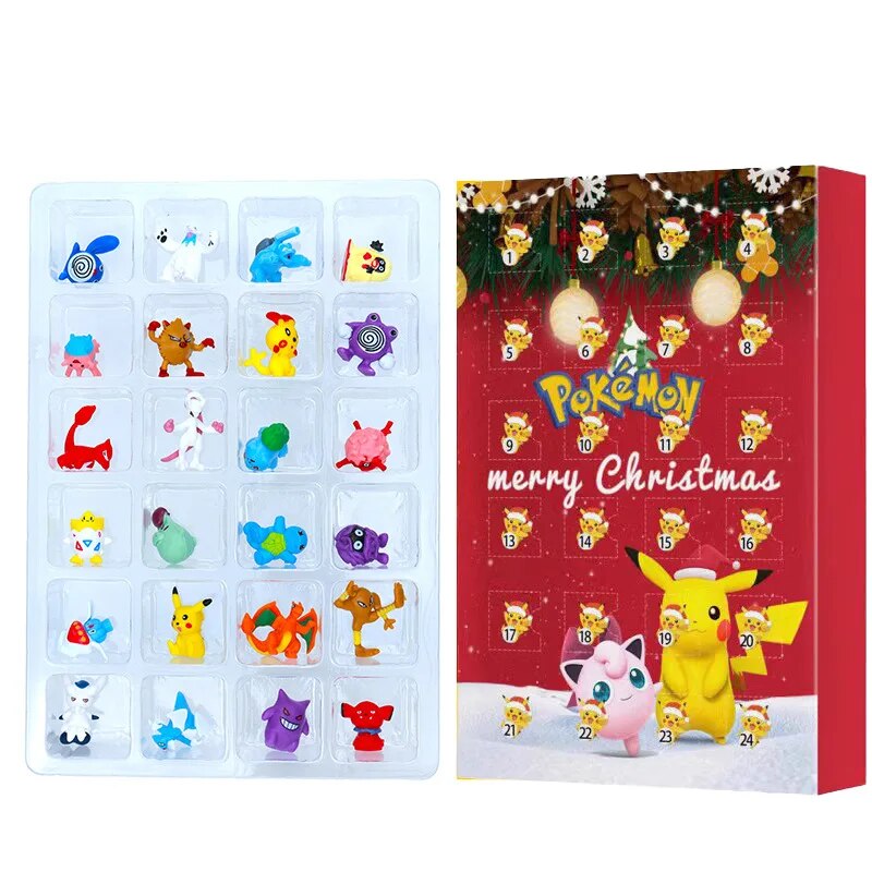 Kalendarz adwentowy Pokémon FestiveFinds - 24 figurkowe niespodzianki