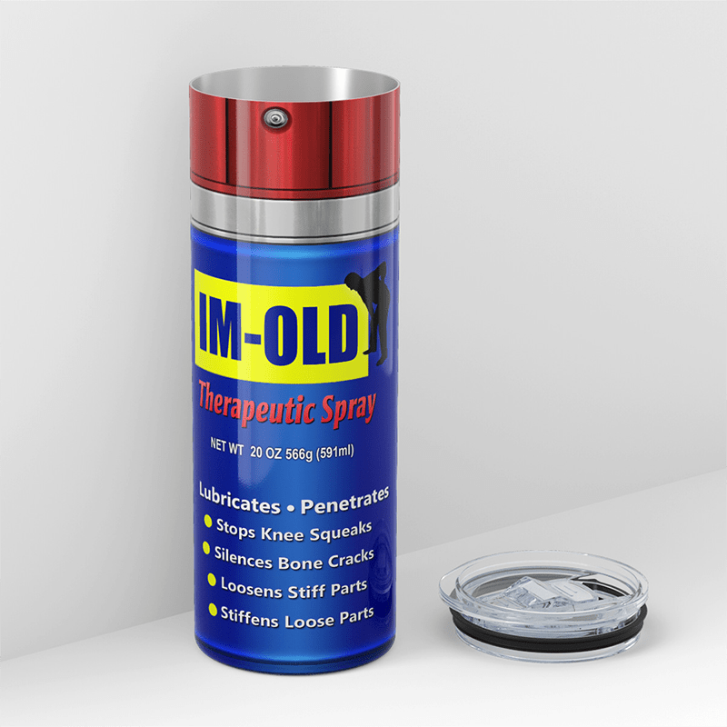 Kubek termiczny z brudnym wzorem
