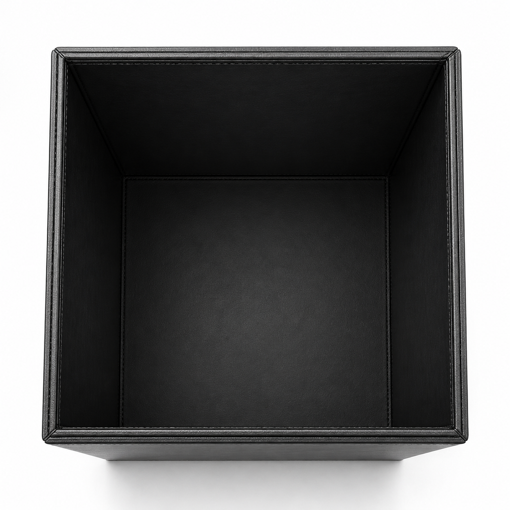 Minimalistyczny design kosza na śmieci