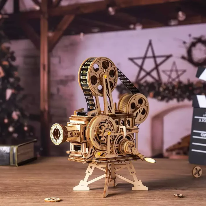 K Klasyczna łamigłówka z projektorem filmowym