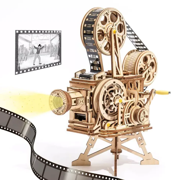 K Klasyczna łamigłówka z projektorem filmowym