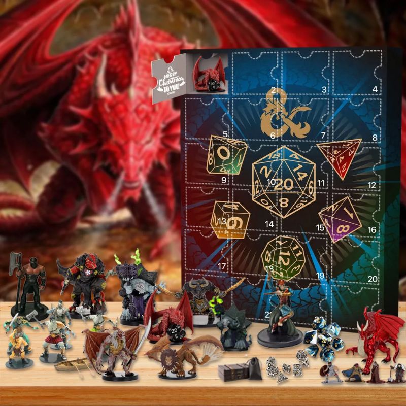 TreasureHunt - zestaw prezentów świątecznych z kalendarzem adwentowym Dungeons and Dragons
