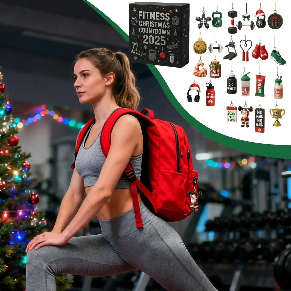 Świąteczny kalendarz adwentowy Fitness | 24-dniowe odliczanie motywacji do treningu