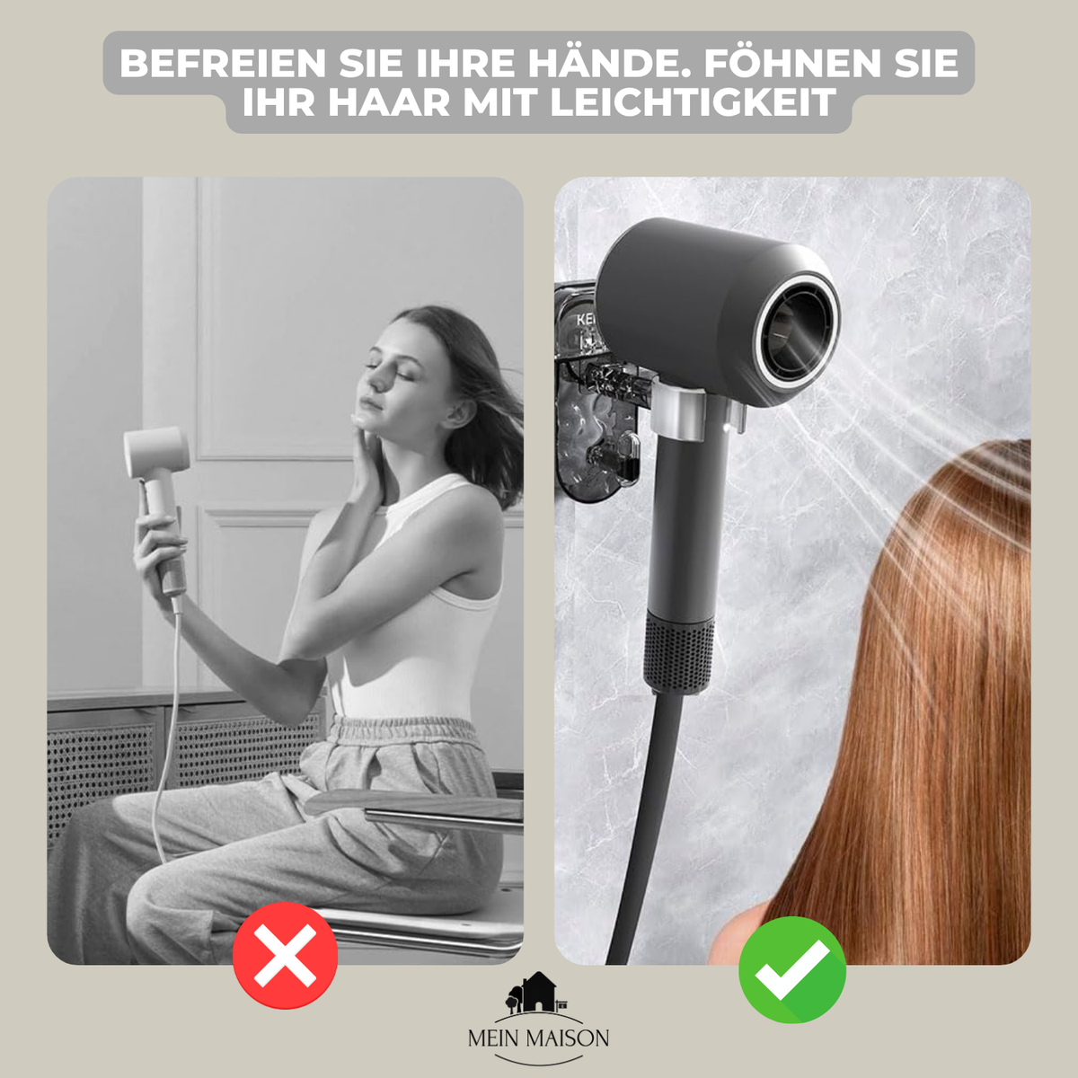 DryFix – Suszarka do włosów praktycznie dostępna, bez wiercenia!