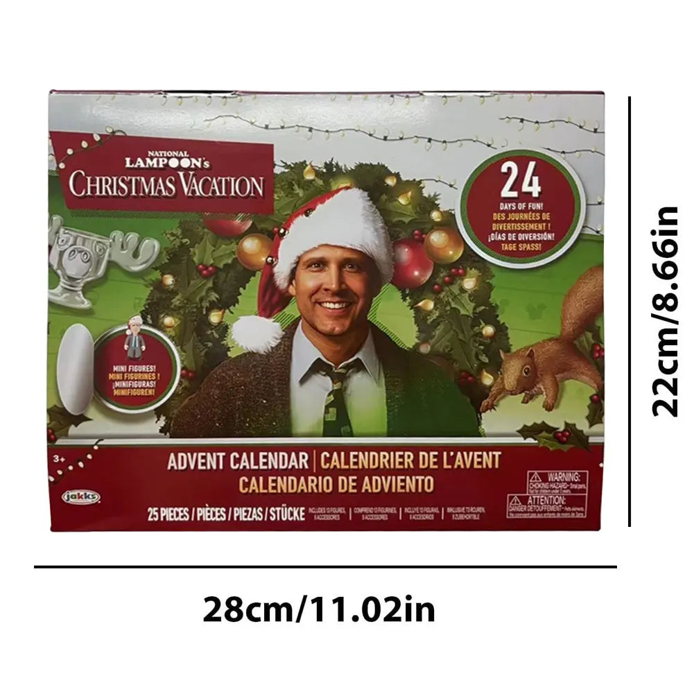 Kalendarz adwentowy 24-dniowe figurki 3D Prezent świąteczny odliczający