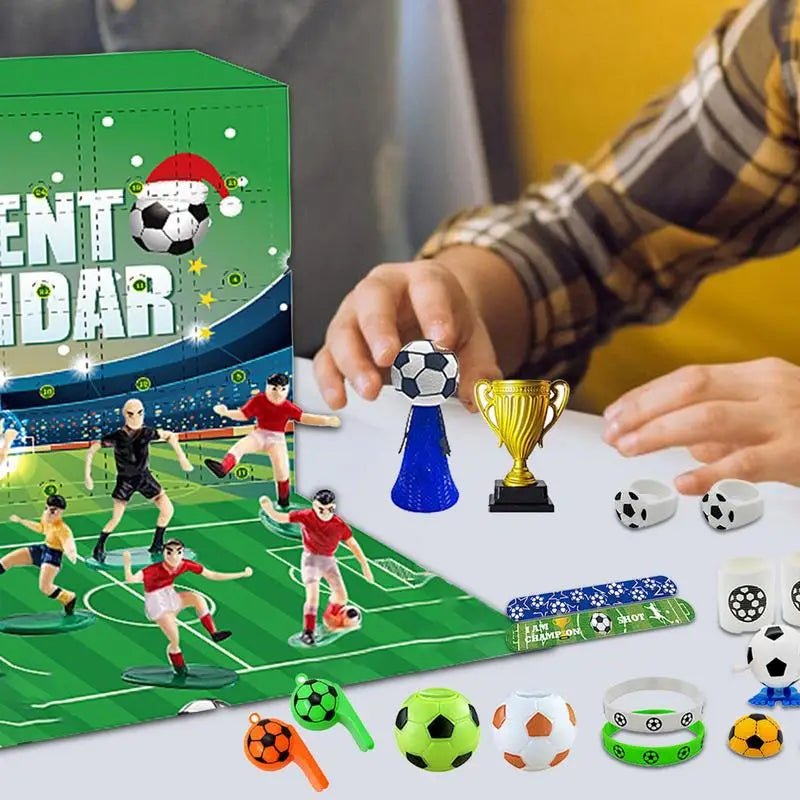 MatchBox – kalendarz adwentowy dla chłopców i dziewcząt z zestawem do budowy stadionu
