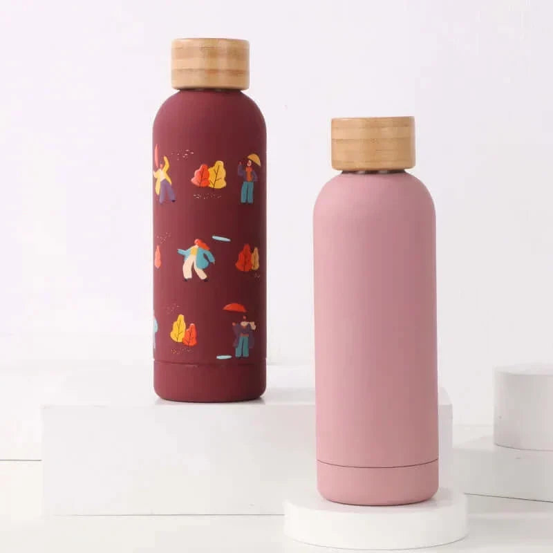 Kolorowa butelka termosowa o pojemności 500ml