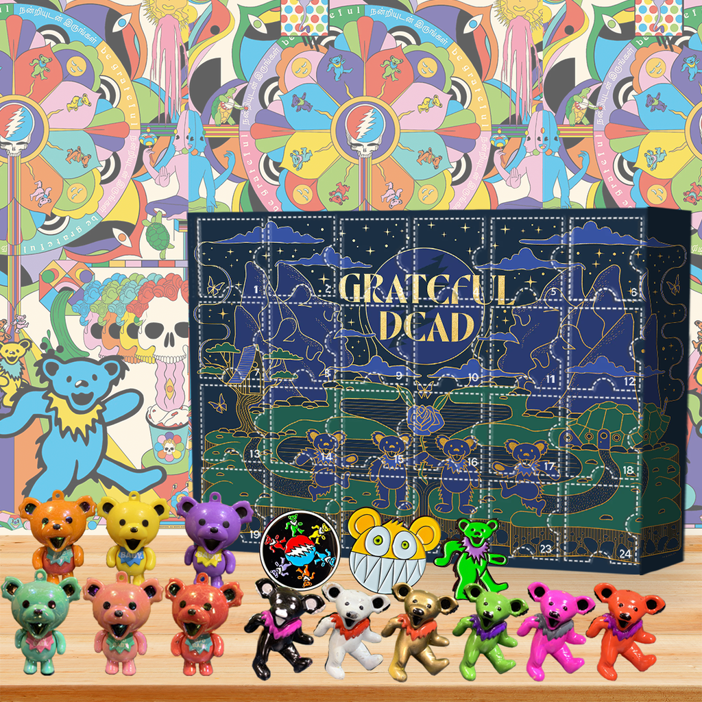 Kalendarz adwentowy Grateful Dead - znajdują się w nim 24 prezenty