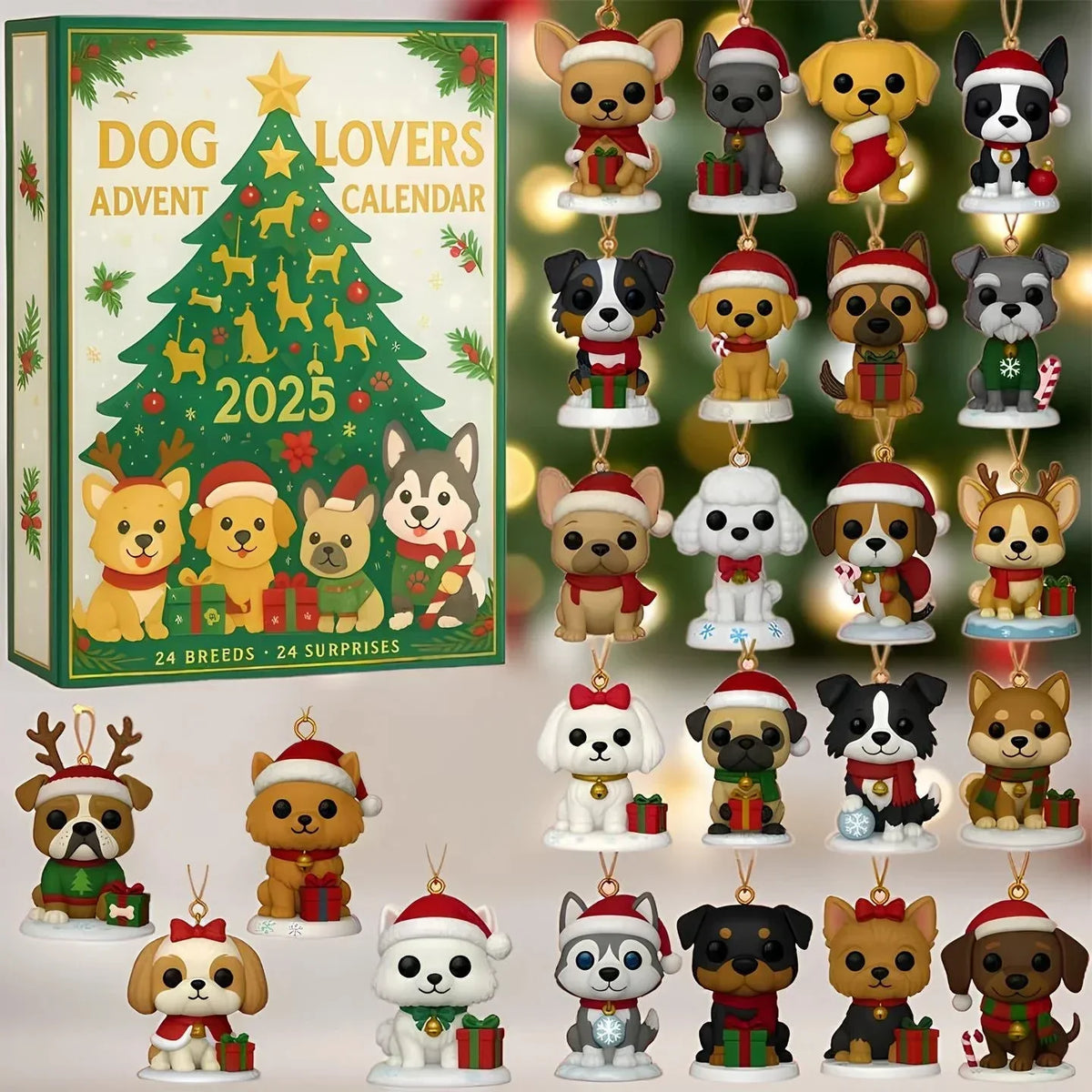 Pawfect | 2025 Zabawny prezent z okazji kalendarza adwentowego dla psów
