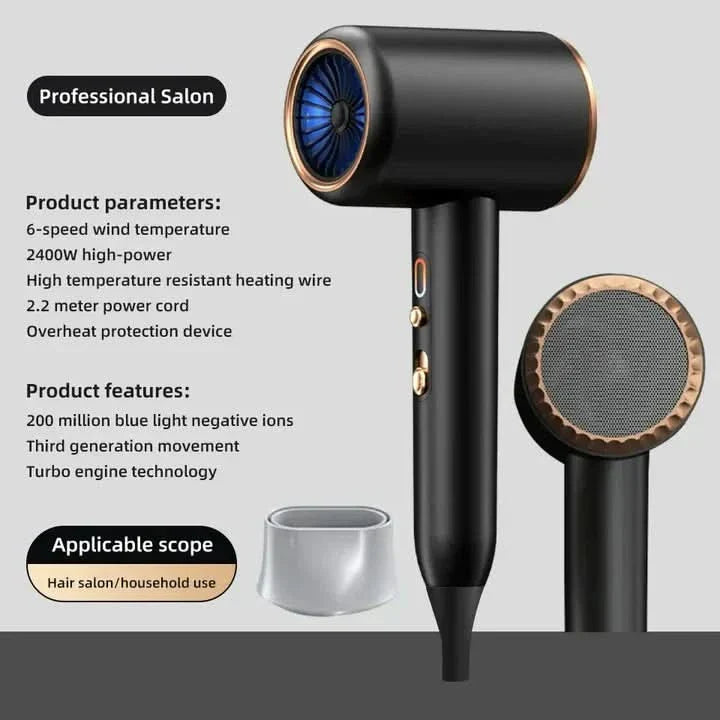 HairShine Turbo – suszarka do włosów z dodatkiem jonów i dodatkową objętością