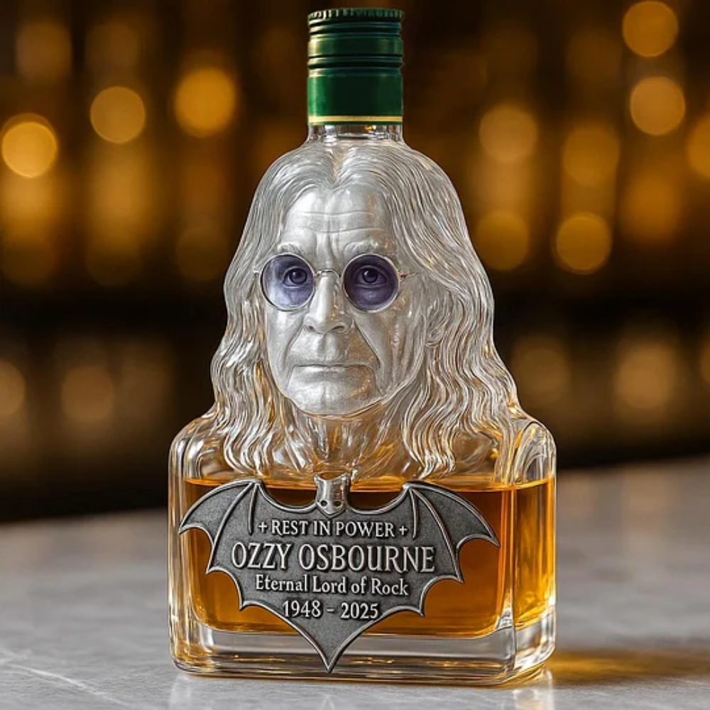 Butelka na alkohol: butelka na alkohol z karafką w edycji limitowanej Ozzy’ego Osbourne’a