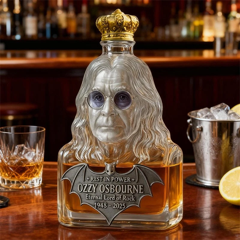 Butelka na alkohol: butelka na alkohol z karafką w edycji limitowanej Ozzy’ego Osbourne’a