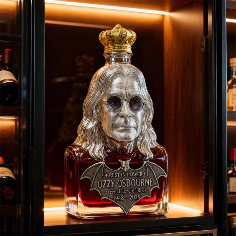 Butelka na alkohol: butelka na alkohol z karafką w edycji limitowanej Ozzy’ego Osbourne’a