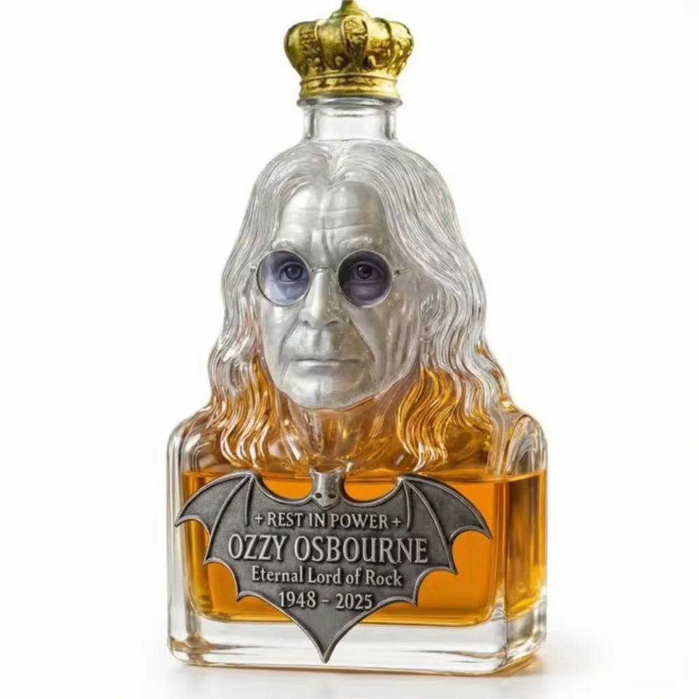 Butelka na alkohol: butelka na alkohol z karafką w edycji limitowanej Ozzy’ego Osbourne’a