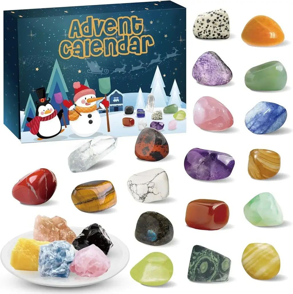 Kalendarz adwentowy StoneMagic – 24 skarby z naturalnych kryształów